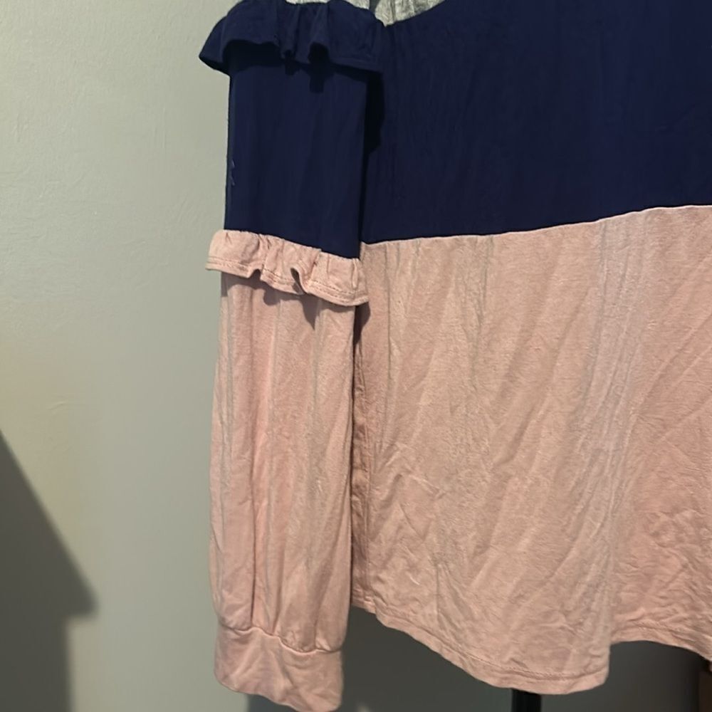 P.S. Kate Large long sleeve color block D - Picture 2 of 5